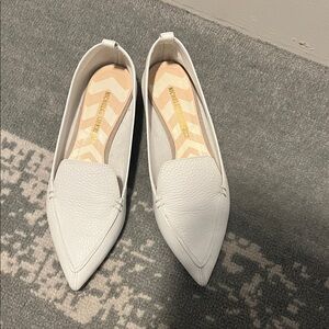 Nicholas Kirkwood White Leather Loafers